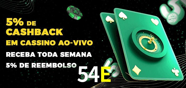 Promoções do cassino ao Vivo 54E